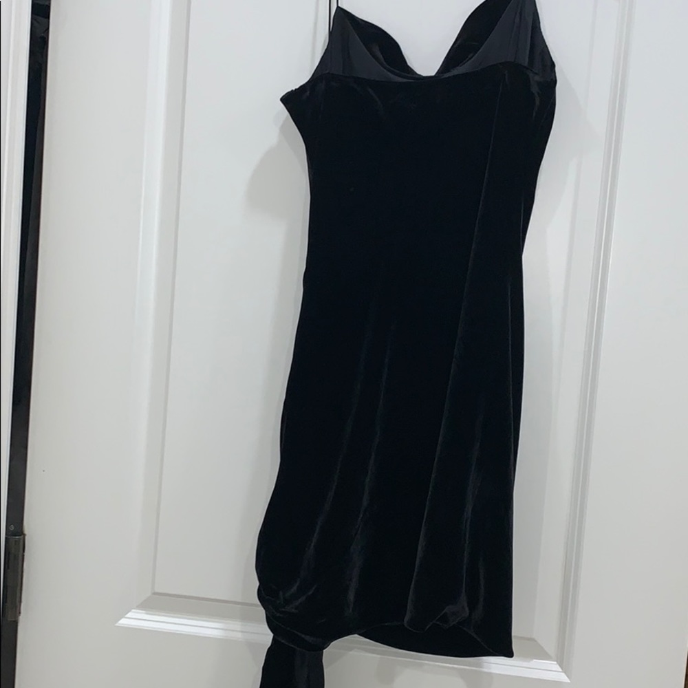 Cinq A Sept Black Velvet Ryder Dress Size 4 - Picture 6 of 8